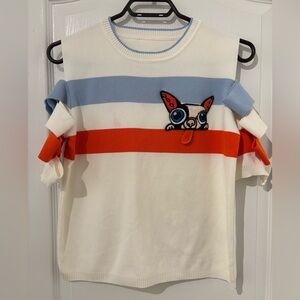 Vintage | Chic White Knit Sweater Top